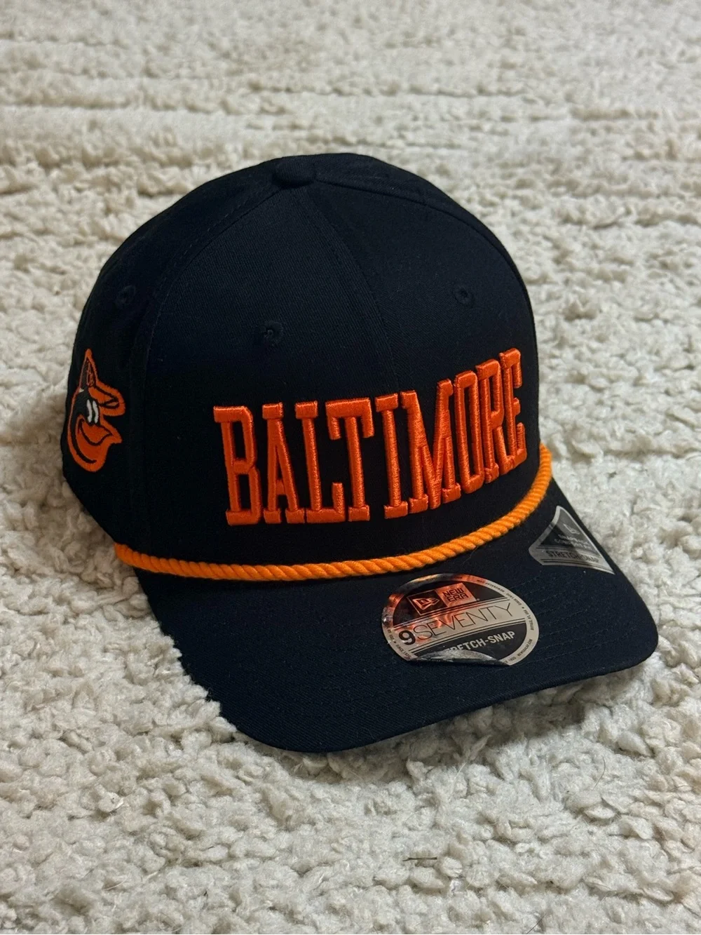 New Era Baltimore Orioles Mlb City Connect 9Seventy Stretch-Snap Snapback Hat